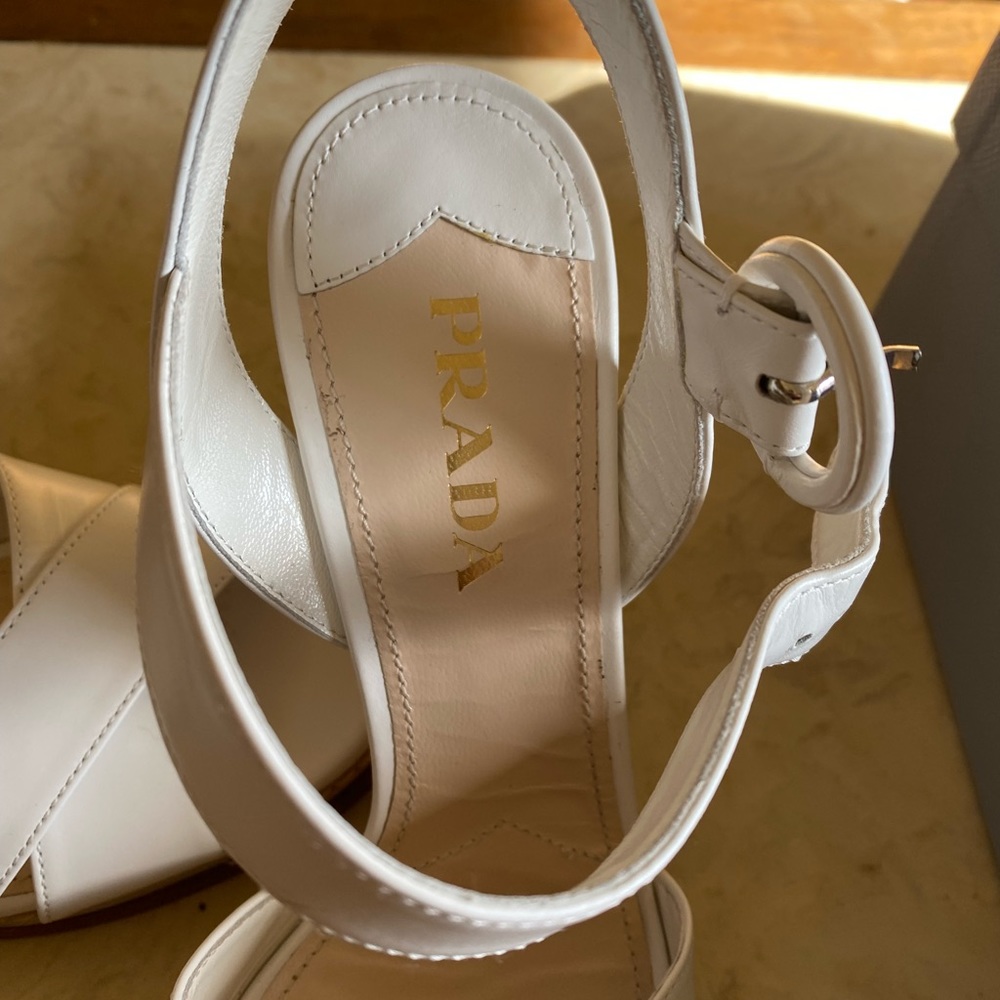 Prada, white sandals - Picture 3 of 9